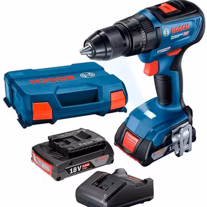 دریل ضربه ای شارژی براشلس بوش مدل GSB 18V-50 باتری 2 آمپر (موتور تسلای امریکا