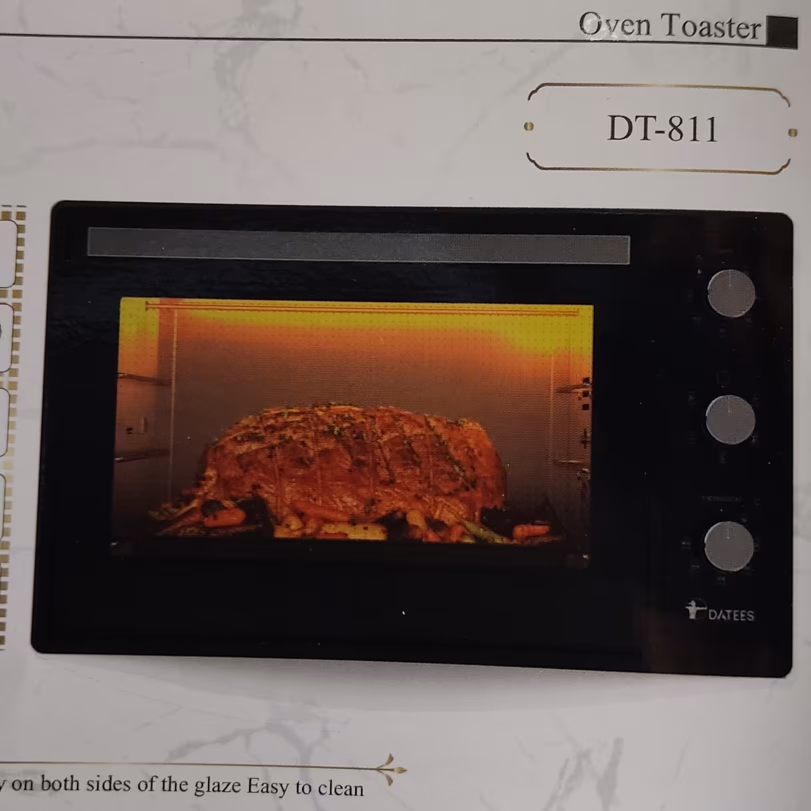 آون توستر داتیس مدل 811 رنگ مشکی32لیتری با18ماه ضمانت 