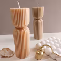 شمع استوانه ای شیار دار