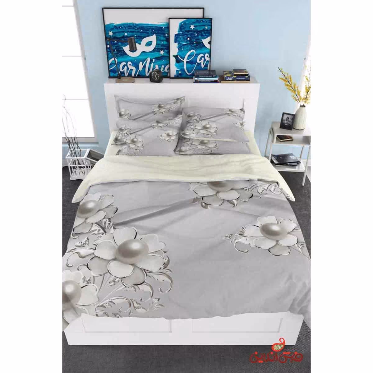 روتختی طرح گل و مروارید کد 2528