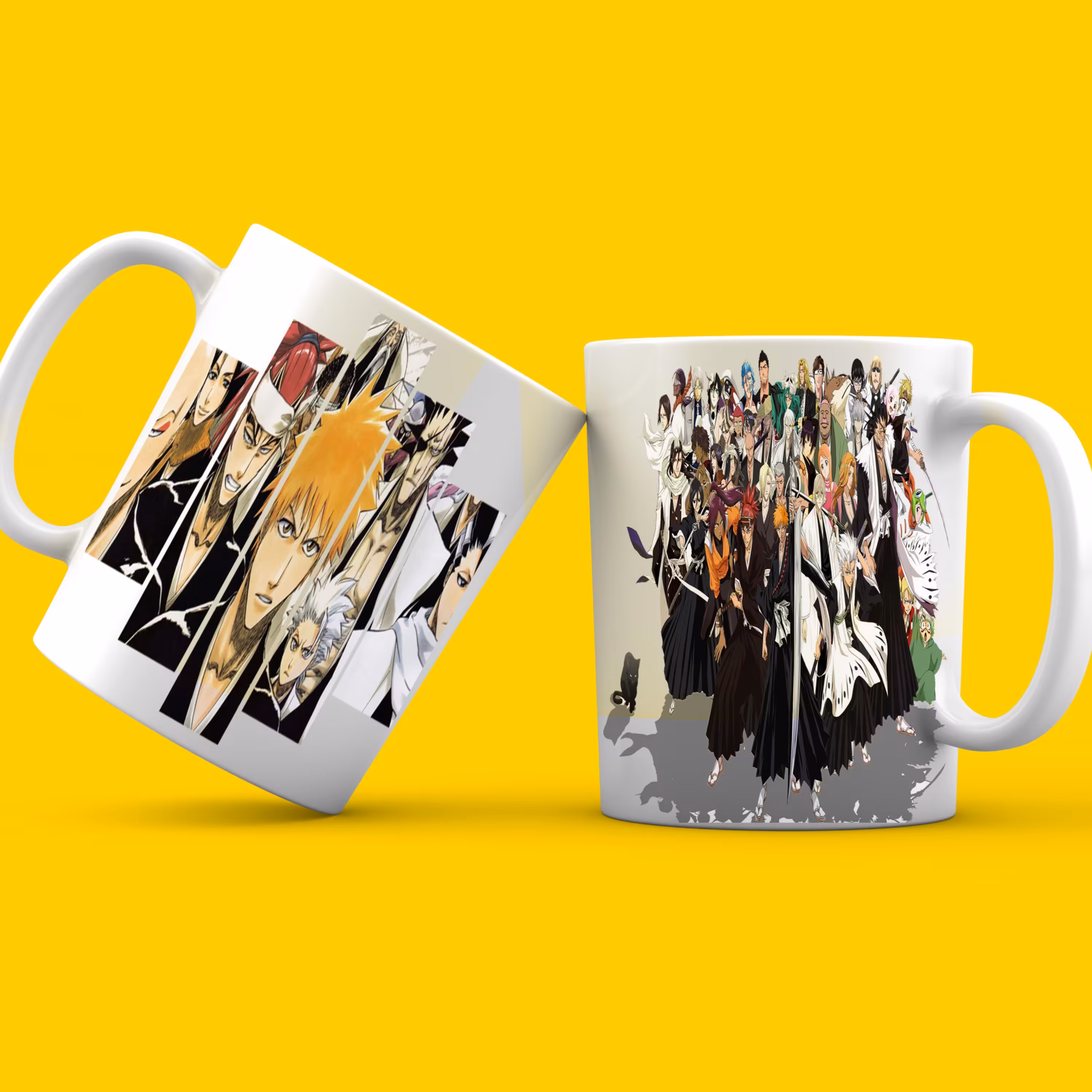 ماگ سرامیکی سفید طرح بلیچ کد 01