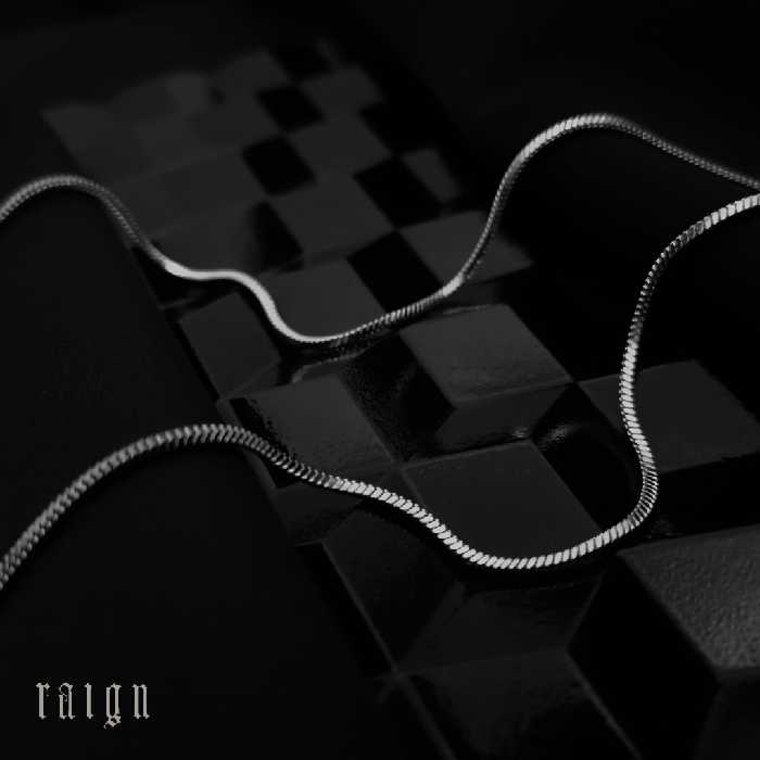 گردنبند ماری 1 میل استیل رنگ نقره ای