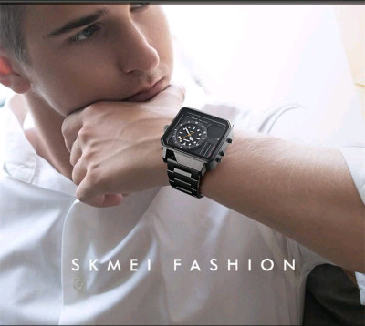 ساعت مچی مردانه اسکمی طلایی رزگلد SKEMI