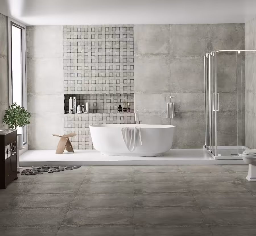 کاشی و سرامیک  هرمس مدل دیترویت خاکستری