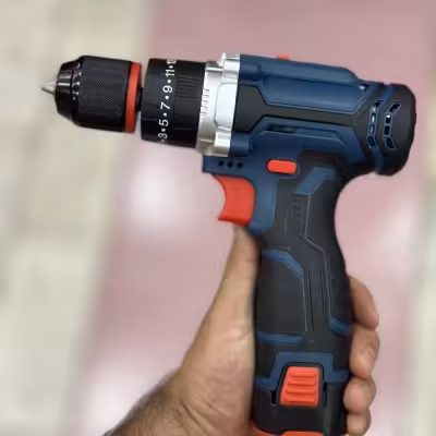 دریل شارژی چکشی 16.8 ولت دو باتری بوش