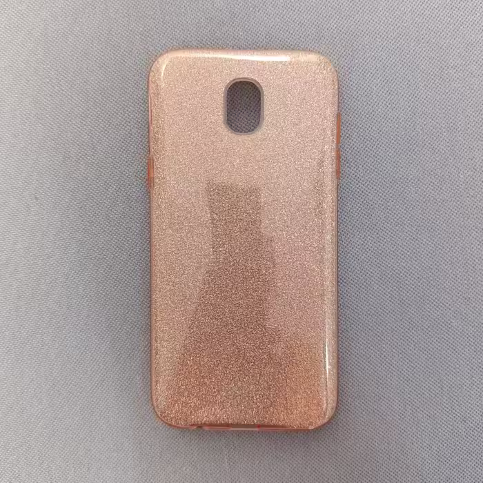 گارد - کاور - قاب  سه لایه اکلیلی رنگ صورتی مناسب برای سامسونگ جی 5 پرو - Galaxy J530 - J5 Pro - j530 - j 530