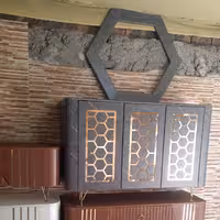 آینه کنسول مدل زنبوری