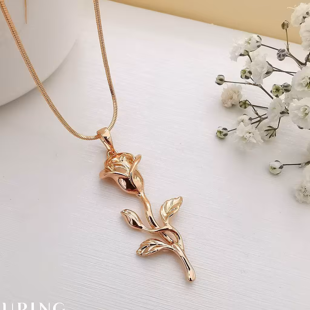 گردنبند گل رز ژوپینگ