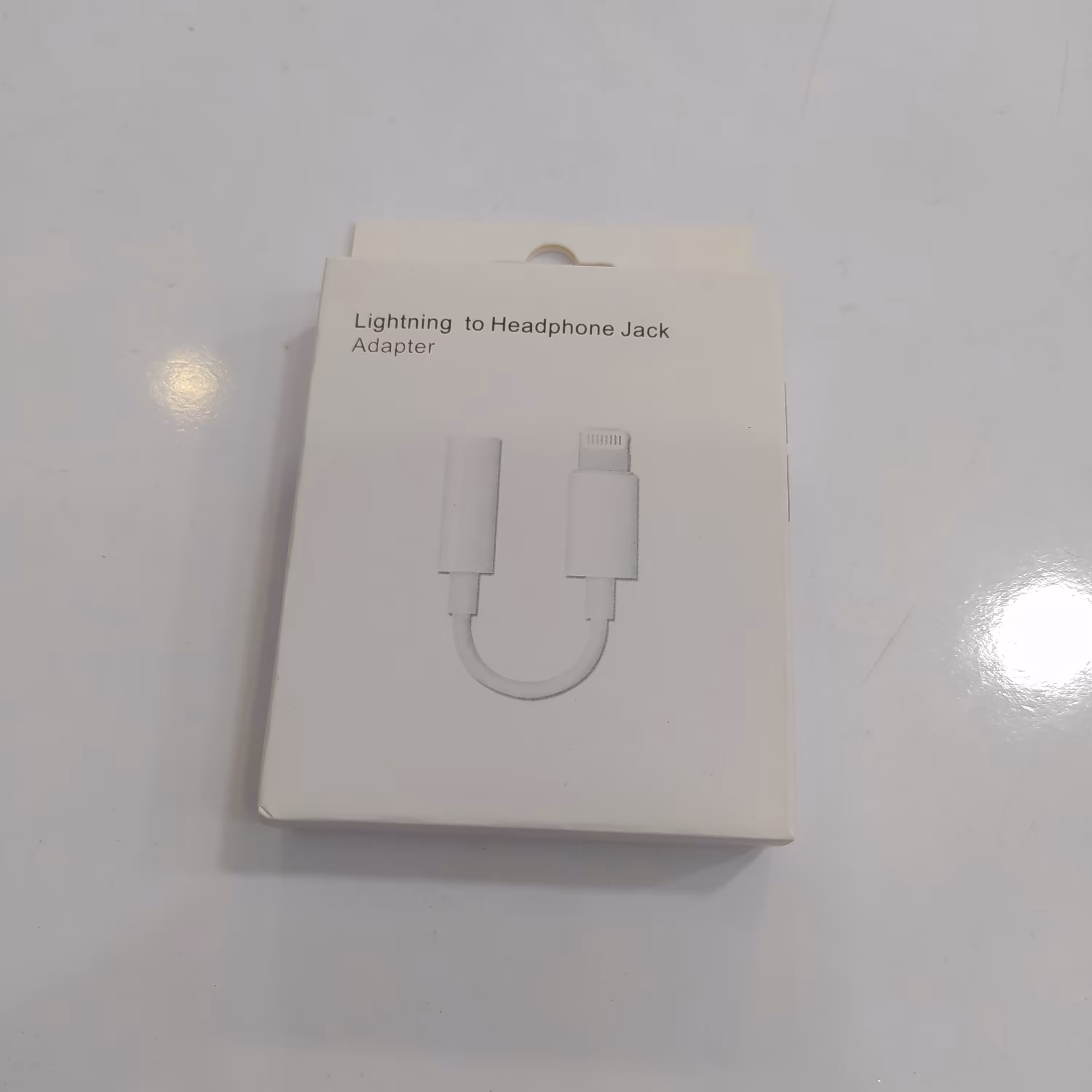 مبدل لایتنینگ به جک 3.5 میلی متری هدفون اپل رنگ سفید