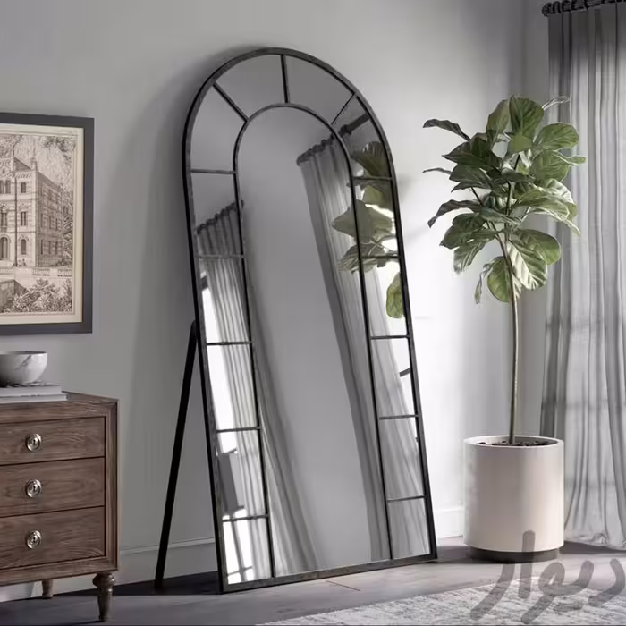 آینه قدی پنجره ای پایه دار فلزی سایز 180-80 