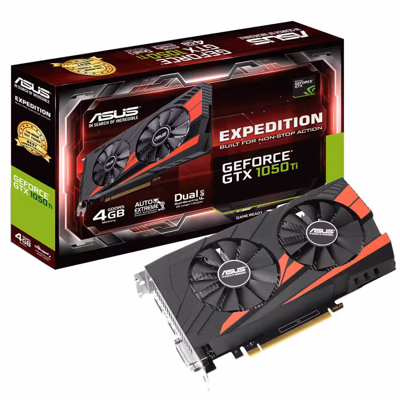 کارت گرافیک ایسوس مدل اکسپدیشن جی تی ایکس 1050 تی با ظرفیت 4 گیگابایت