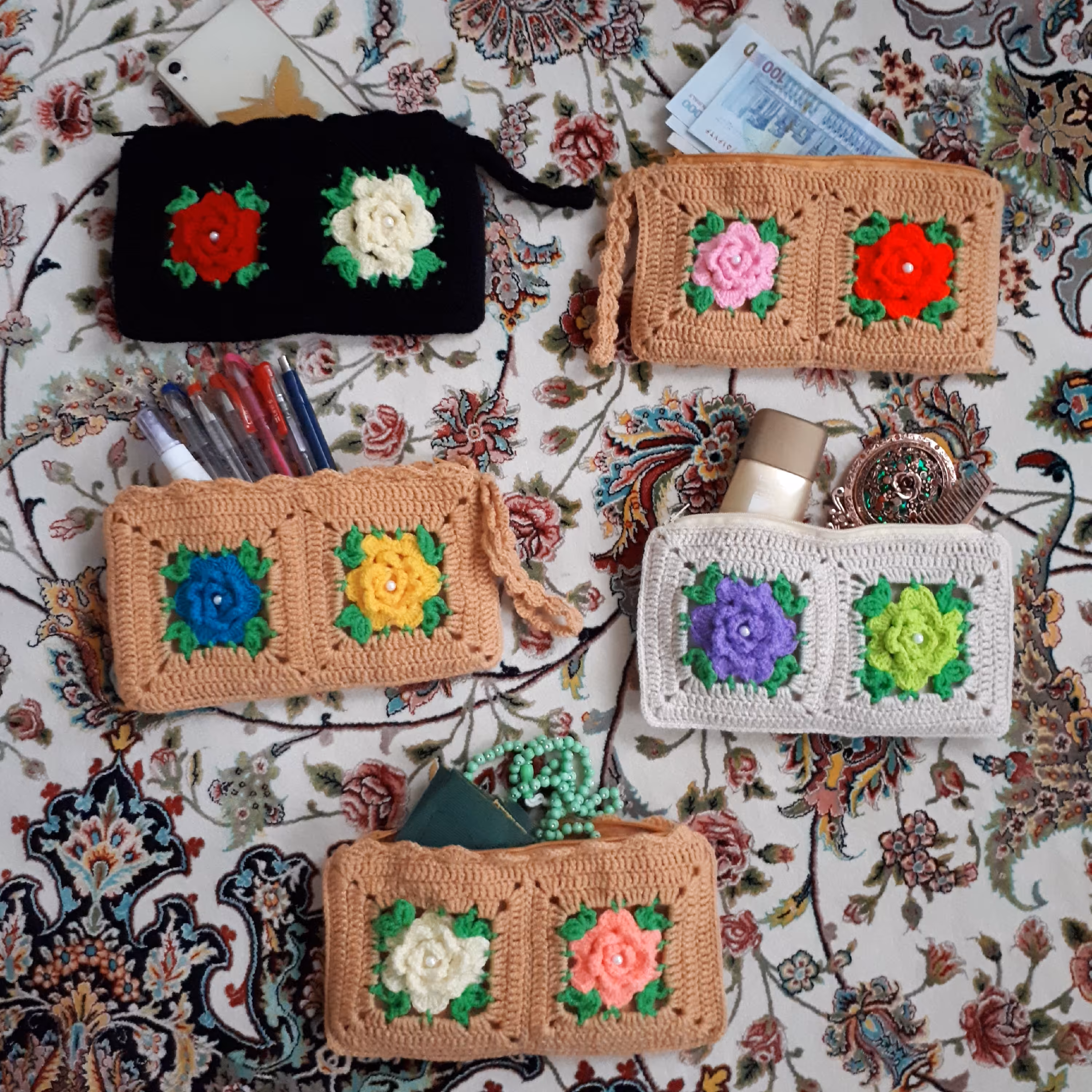 جامدادی بافتنی 