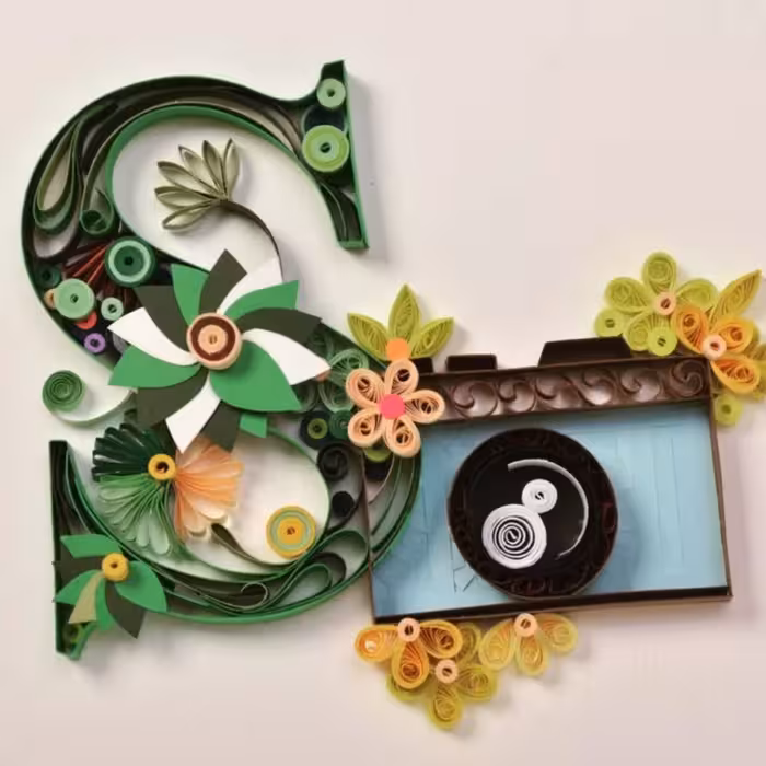 تابلو مناسبتی از جنس ملیله کاغذی و مقوای فرانسوی