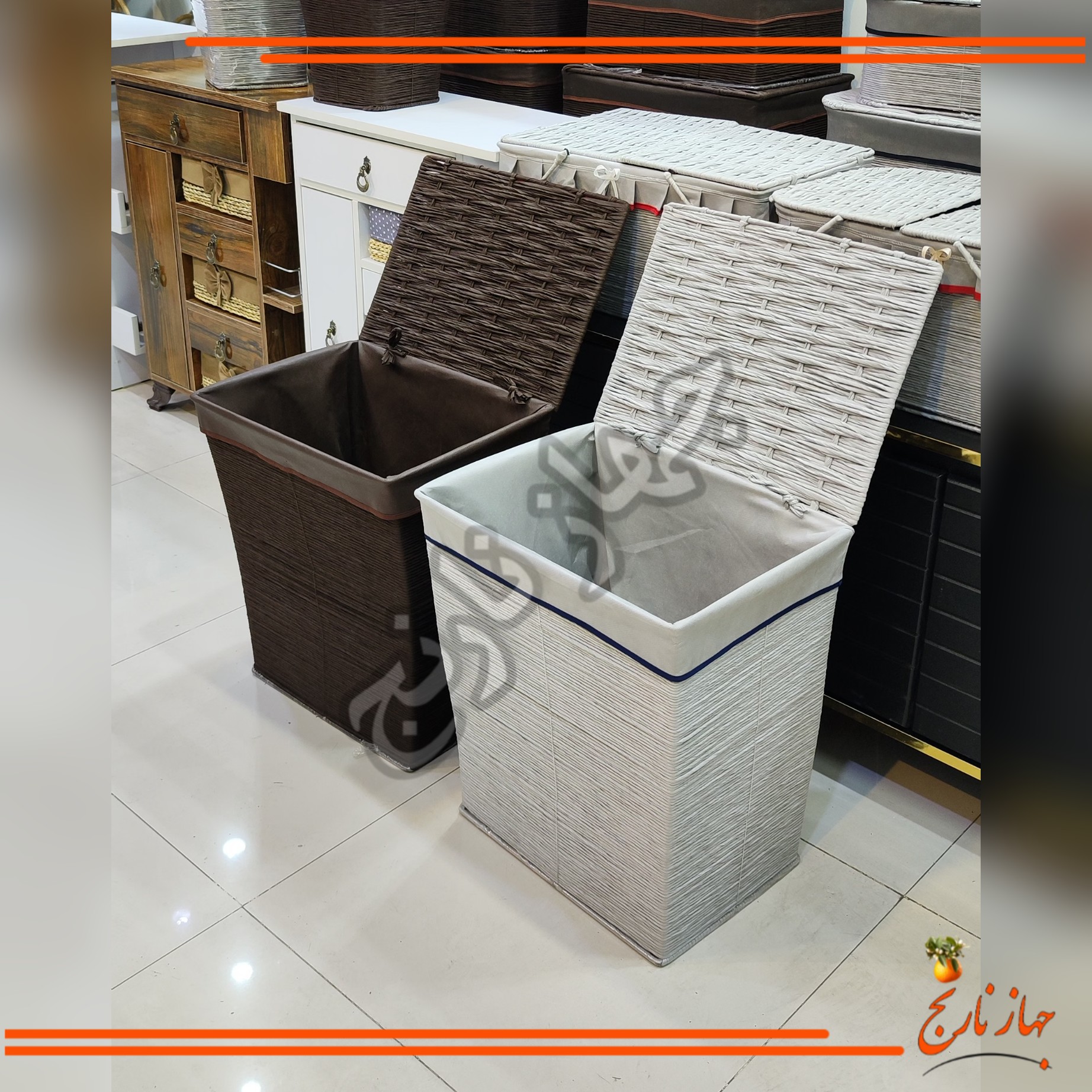 سبد لباس مستطیل