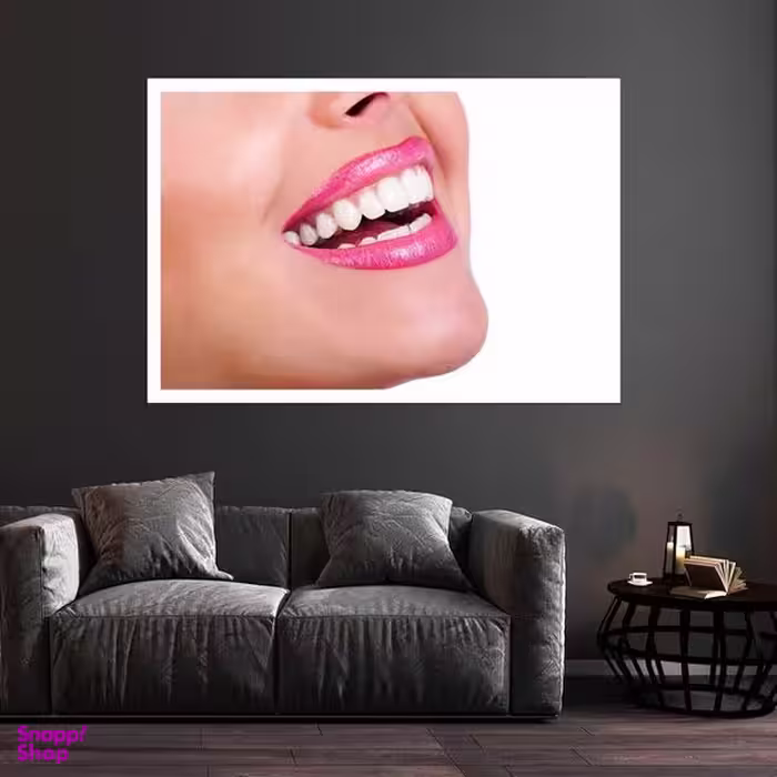 تابلو بکلیت طرح لبخند و دندانپزشکی مدل قاب شاسی W-s10155