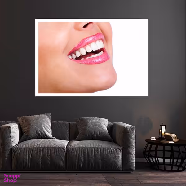 تابلو بکلیت طرح لبخند و دندانپزشکی مدل قاب شاسی W-s10155