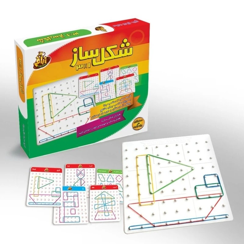 بازی فکری مدل تخته شکل ساز3در1 زرافه