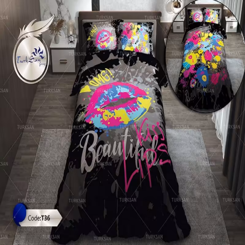 سرویس روتختی ترکسان کد T-36 یکنفره 4 تکه دو رو 