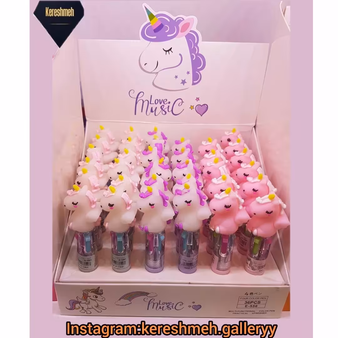 مینی خودکار چهار رنگ یونیکورن کیفیت اصلی