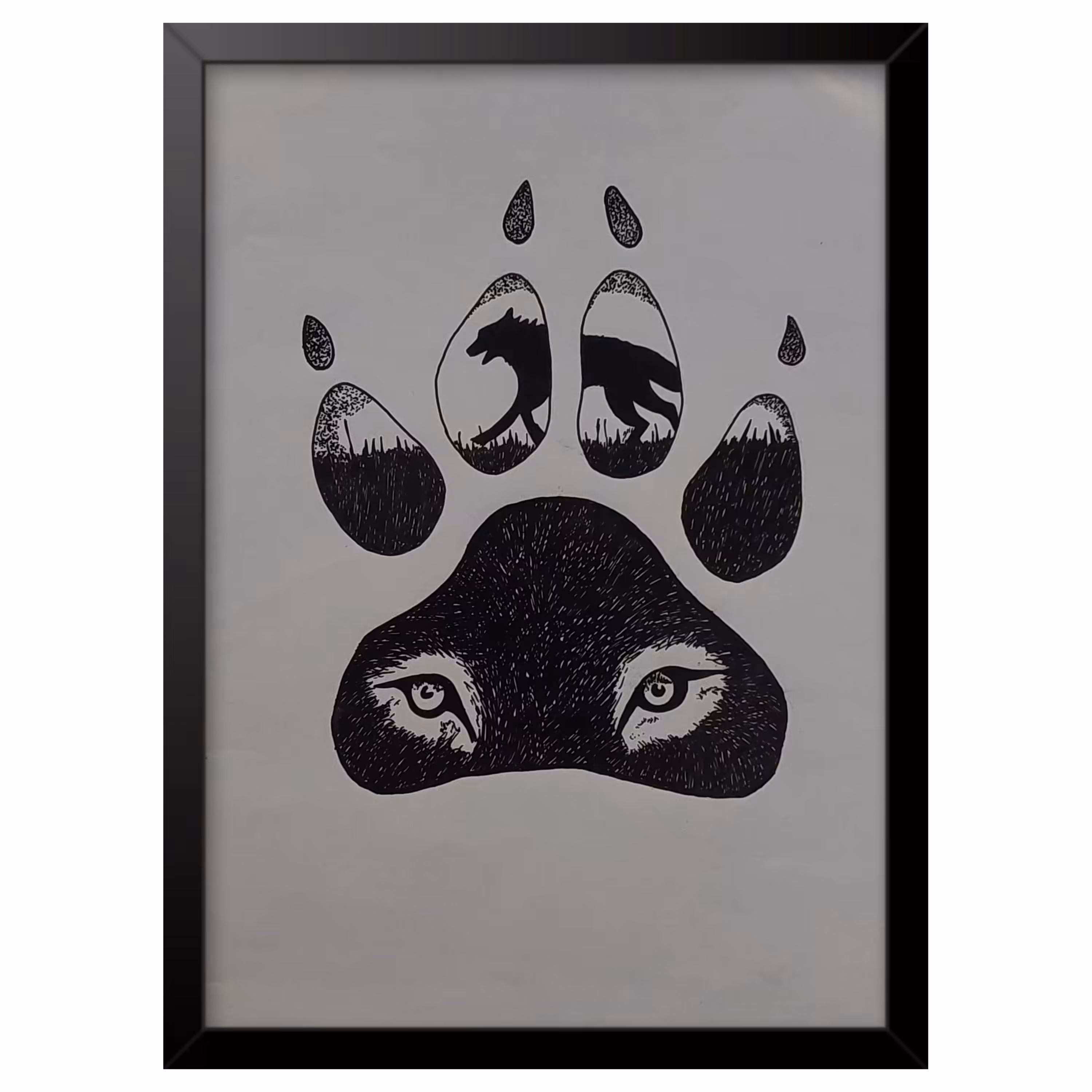 نقاشی راپید پنجه گرگ