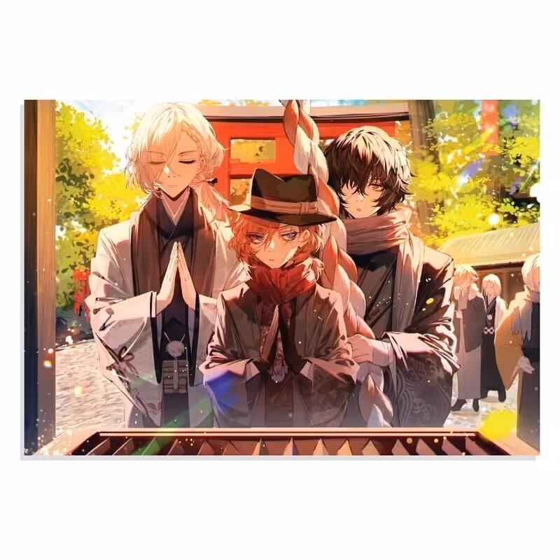 تابلو شاسی طرح انیمه سگ های ولگرد بانگو Bungou Stray Dogs Anime مدل NV0557