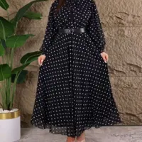 پیراهن ساحلی زنانه نخی جنس محصول الیزه هس مدل پیراهن و کمربند الیزه