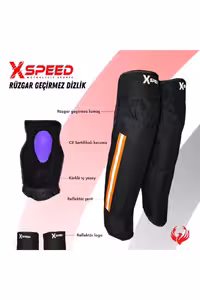 محافظ زانو موتورسیکلت نارنجی موتور ضد باد پرتقال با خزدار محافظت شده ایکس اسپید Xspeed