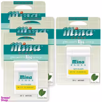 نخ دندان مینا (Mina) مدل Mint طول 50 متر بسته 4 عددی