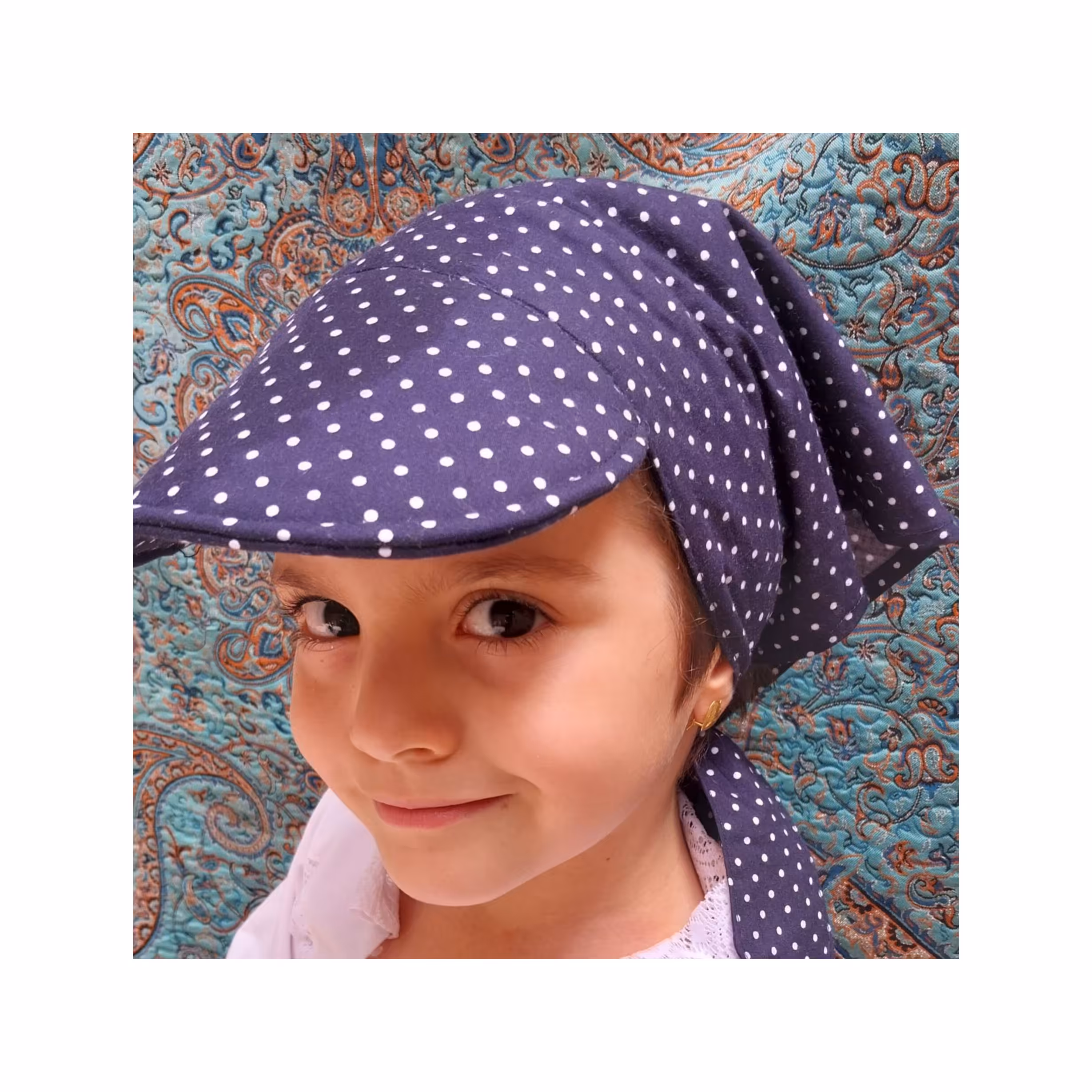 دستمال سر لبه دار