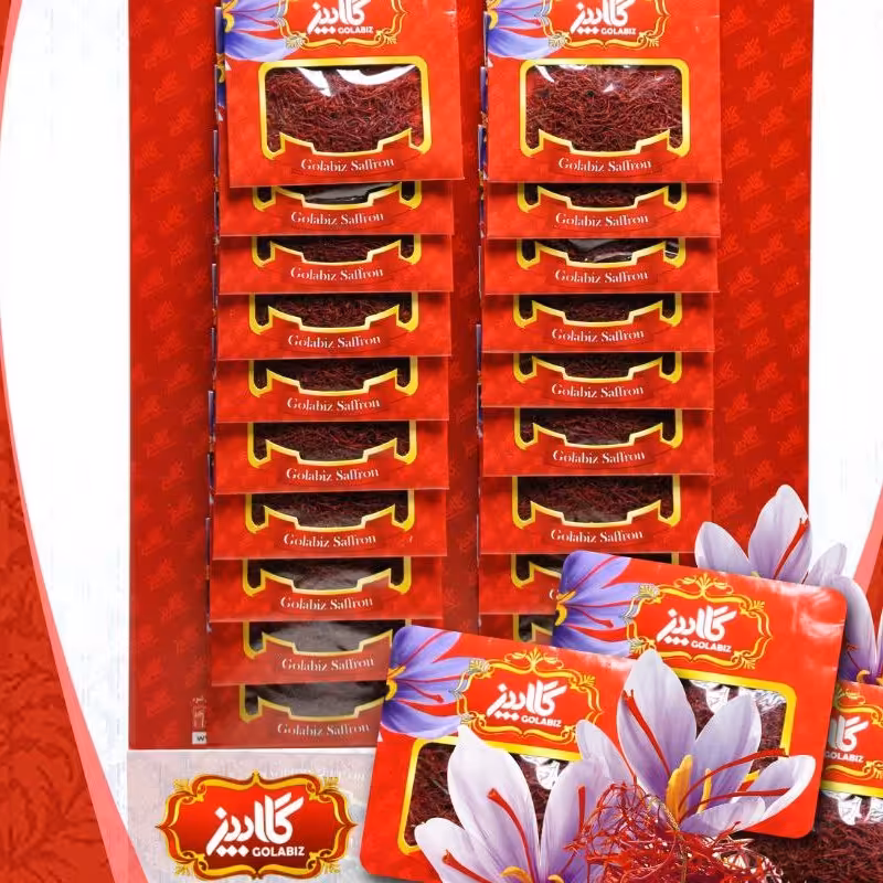 زعفران درجه یک با نشان استاندارد و سیب سلامت