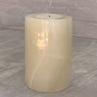 جاشمعی سنگ مرمر سفید مدل استوانه