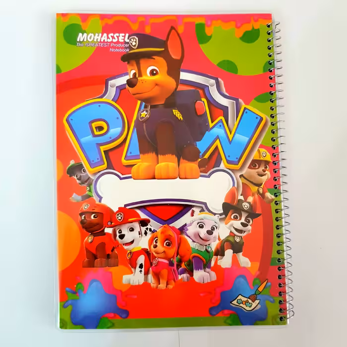 دفتر مشق حاشیه دار و طراحی شده سگهای نگهبان