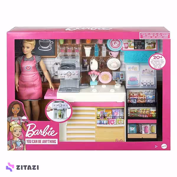 عروسک باربی در کافی شاپ مدل Barbie Coffee Shop