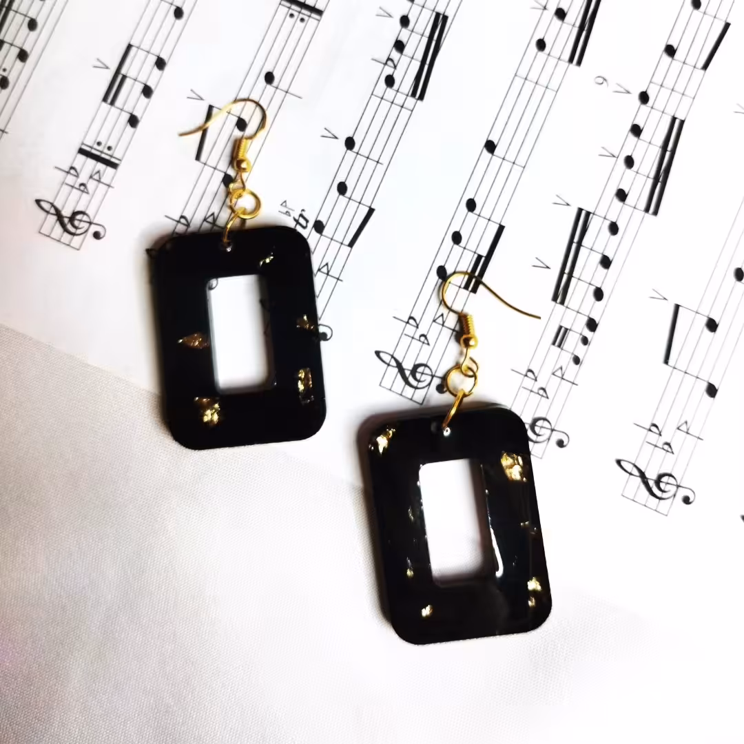 گوشواره های مستطیلی