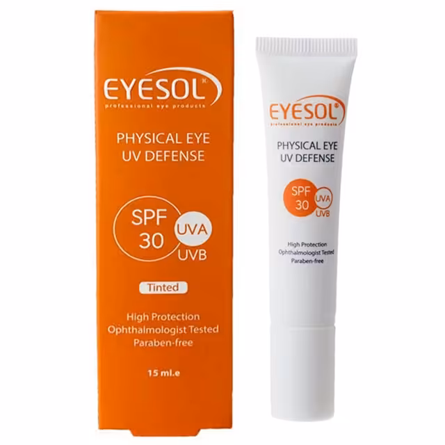 کرم ضد آفتاب دور چشم SPF30 بی رنگ آیسول 15میل