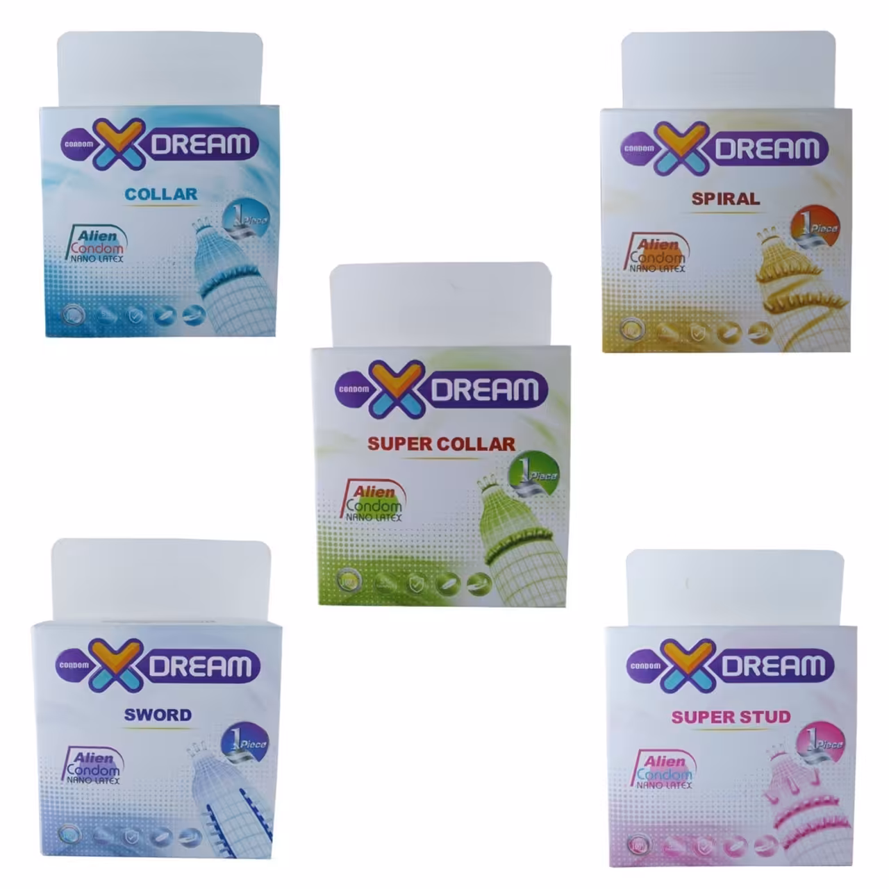 پک 5 عددی کاندوم ایکس دریم مدل x5