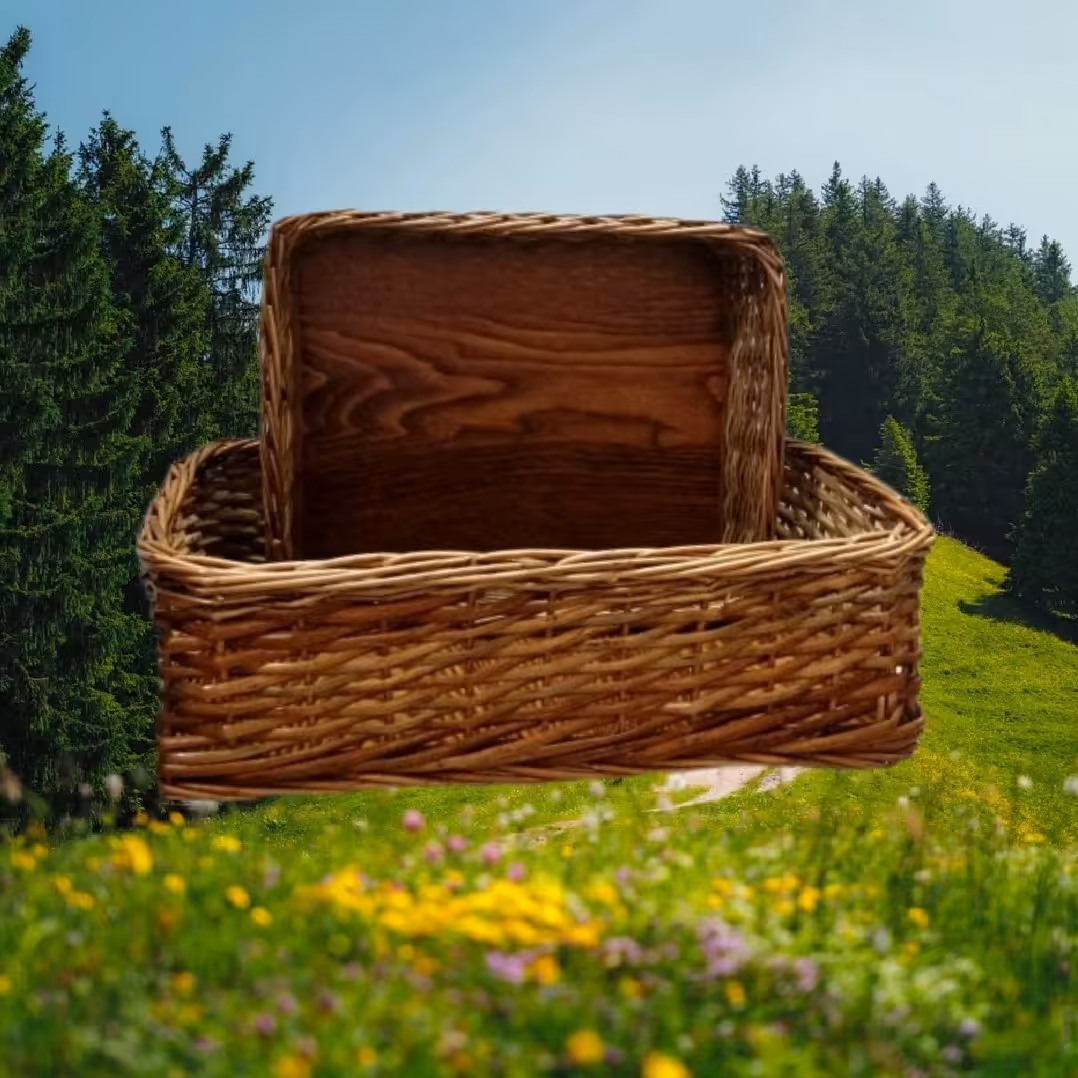 سبد مستطیل دوتایی.جای نون