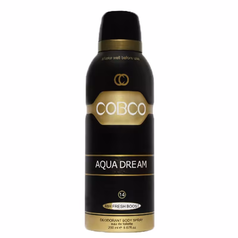 اسپری خوشبو کننده بدن مردانه کوبکو مدل AQUA DREAM حجم 200 میلی لیتر