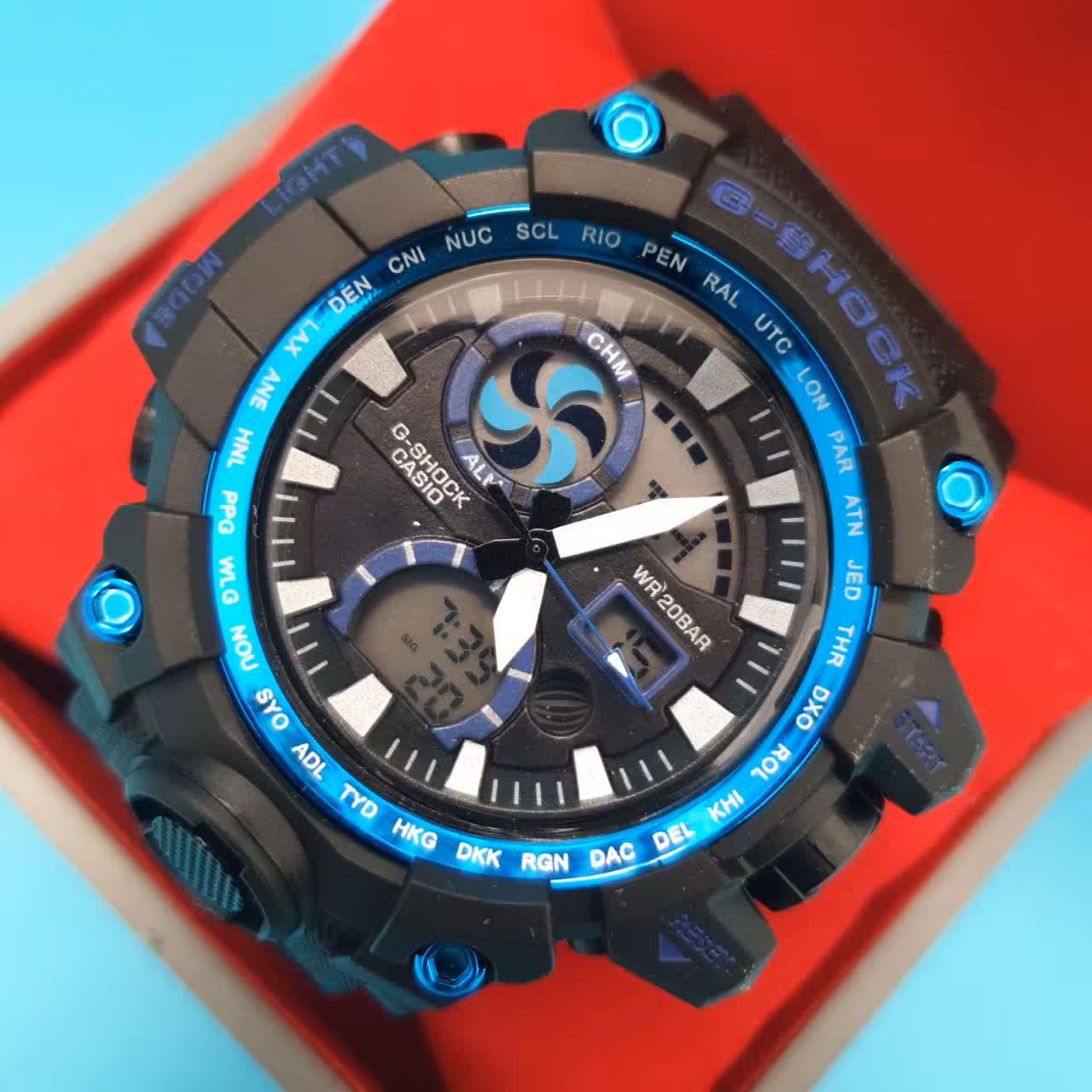 ساعت مردانه پسرانه اسپرت جی شاک دو زمانه G shock
