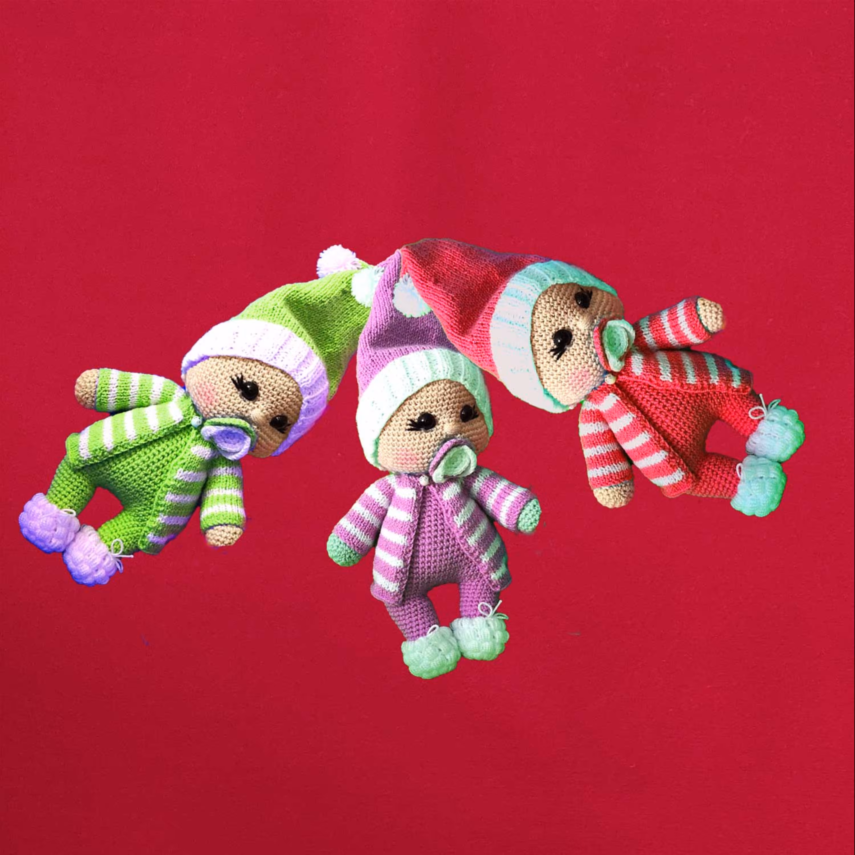 عروسک بافتنی نی نی توپولی