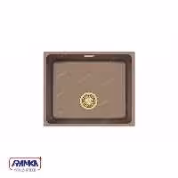 سینک گرانیتی فونیکس کد 70 قهوه ای مرمر طلایی