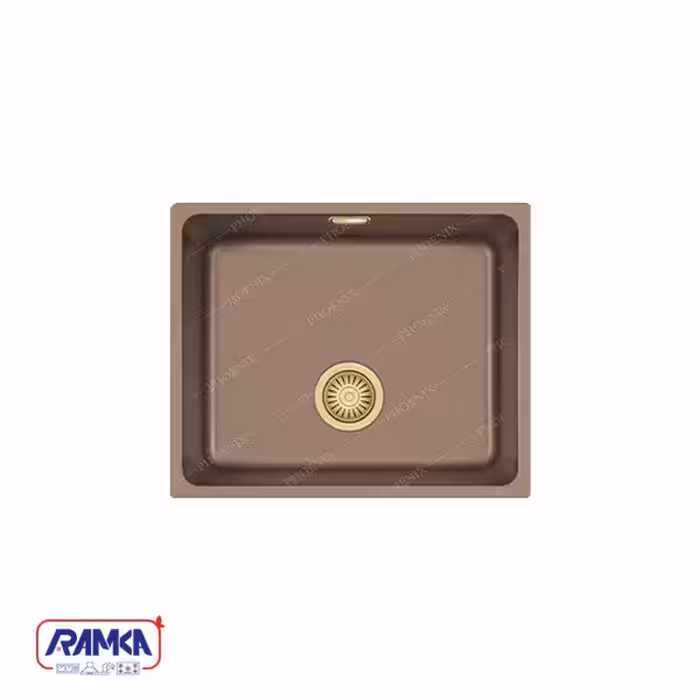 سینک گرانیتی فونیکس کد 70 قهوه ای مرمر طلایی