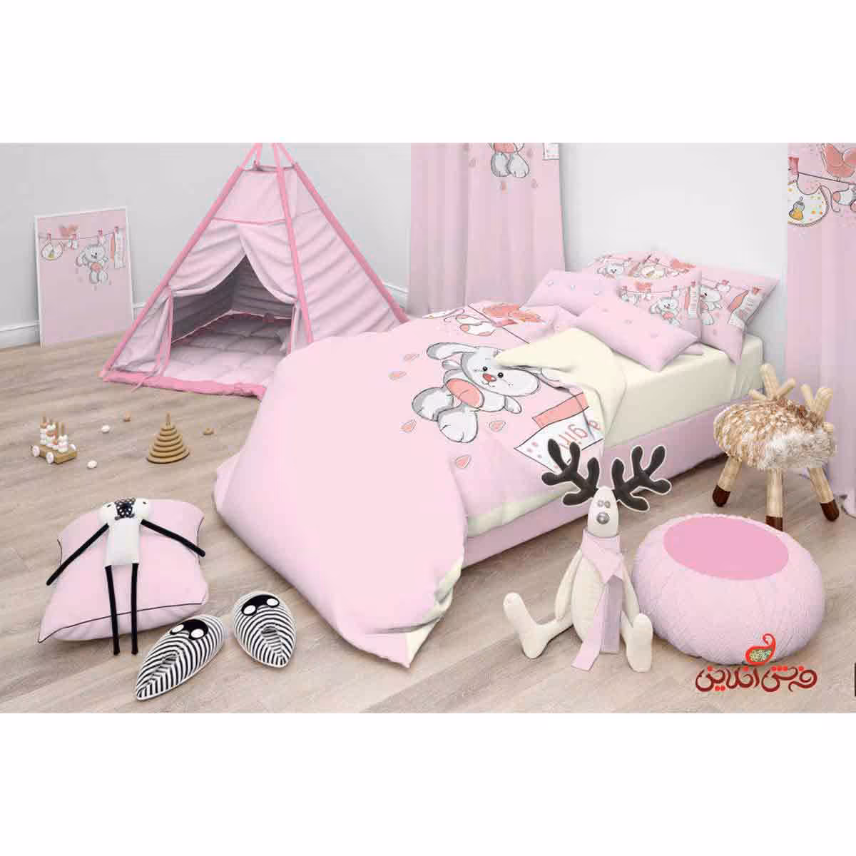 روتختی  طرح خرگوش و بند رخت کد 2221