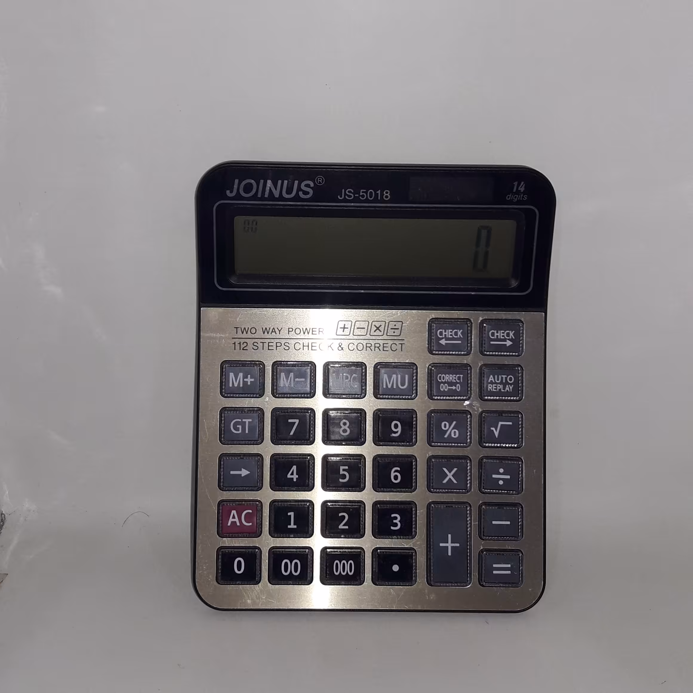 ماشین حساب رومیزی بزرگ مارک جوینوس 5018ـjsسه صفر دار