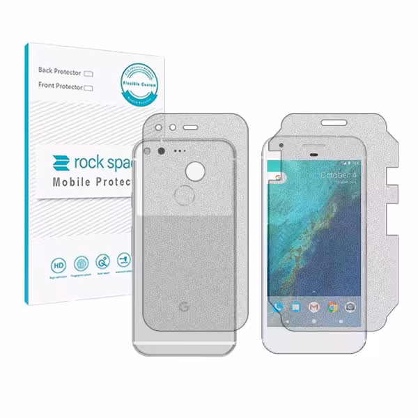 گلس صفحه نمایش و پشت گوشی گوگل Pixel مدل نانو هیدروژل گیمینگ برند راک اسپیس کد MS