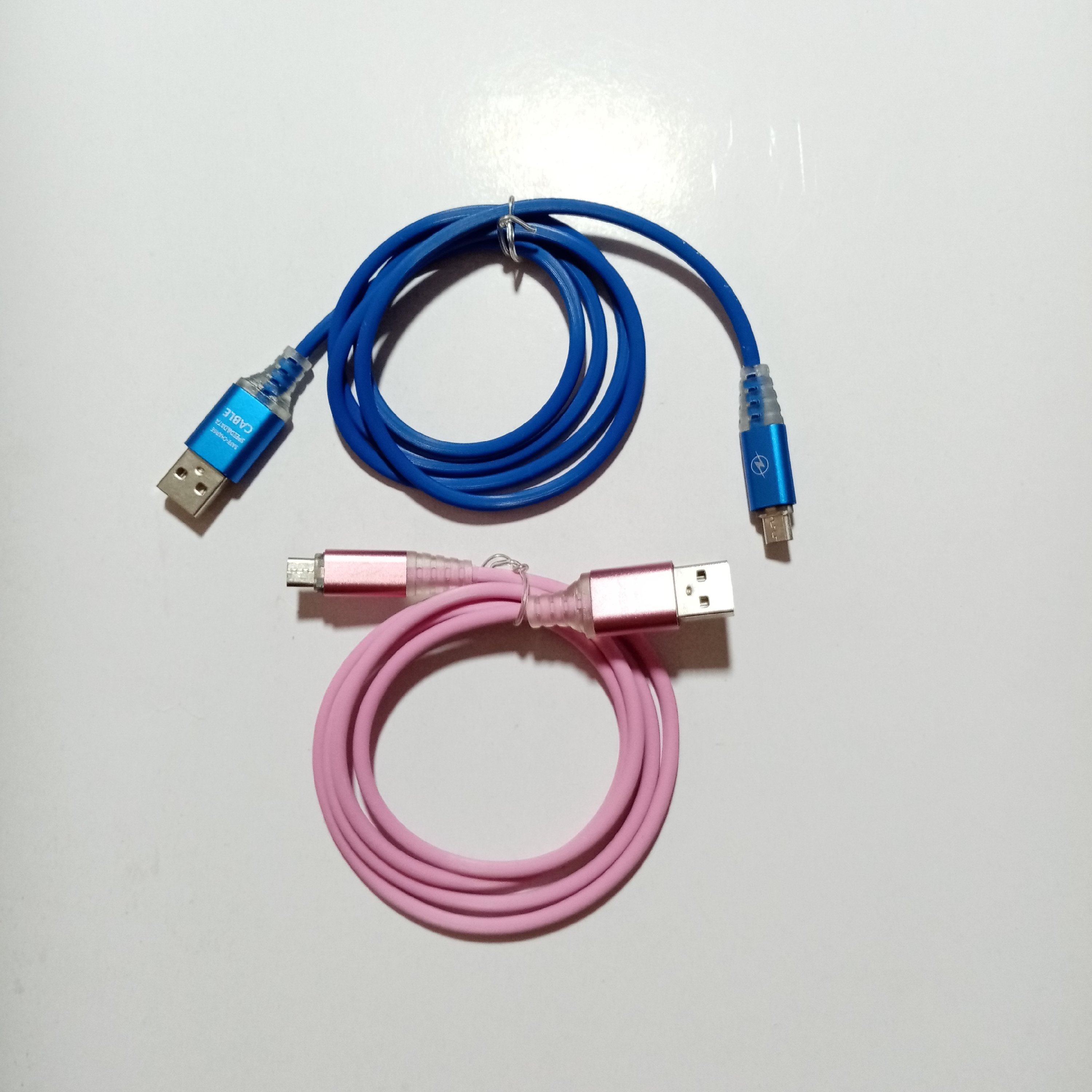 کابل شارژ چراغ دار میکرو، تبدیل USB به MICRO USB (جنس ضعیف)