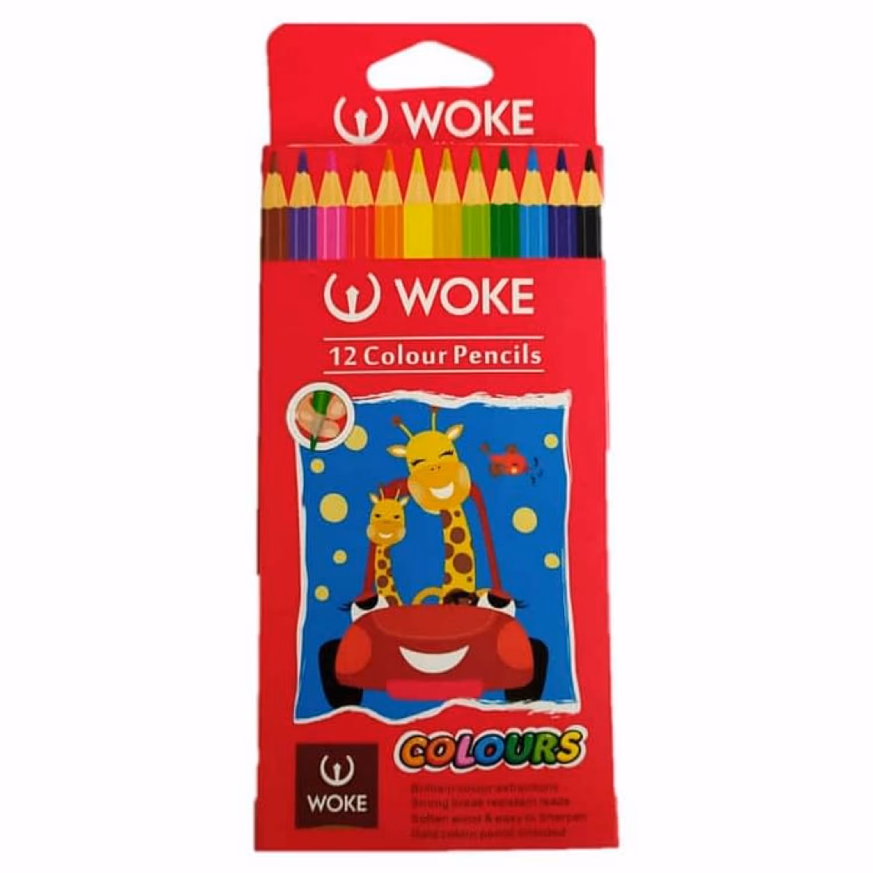 مداد رنگی ووک 12 رنگ جعبه مقوایی