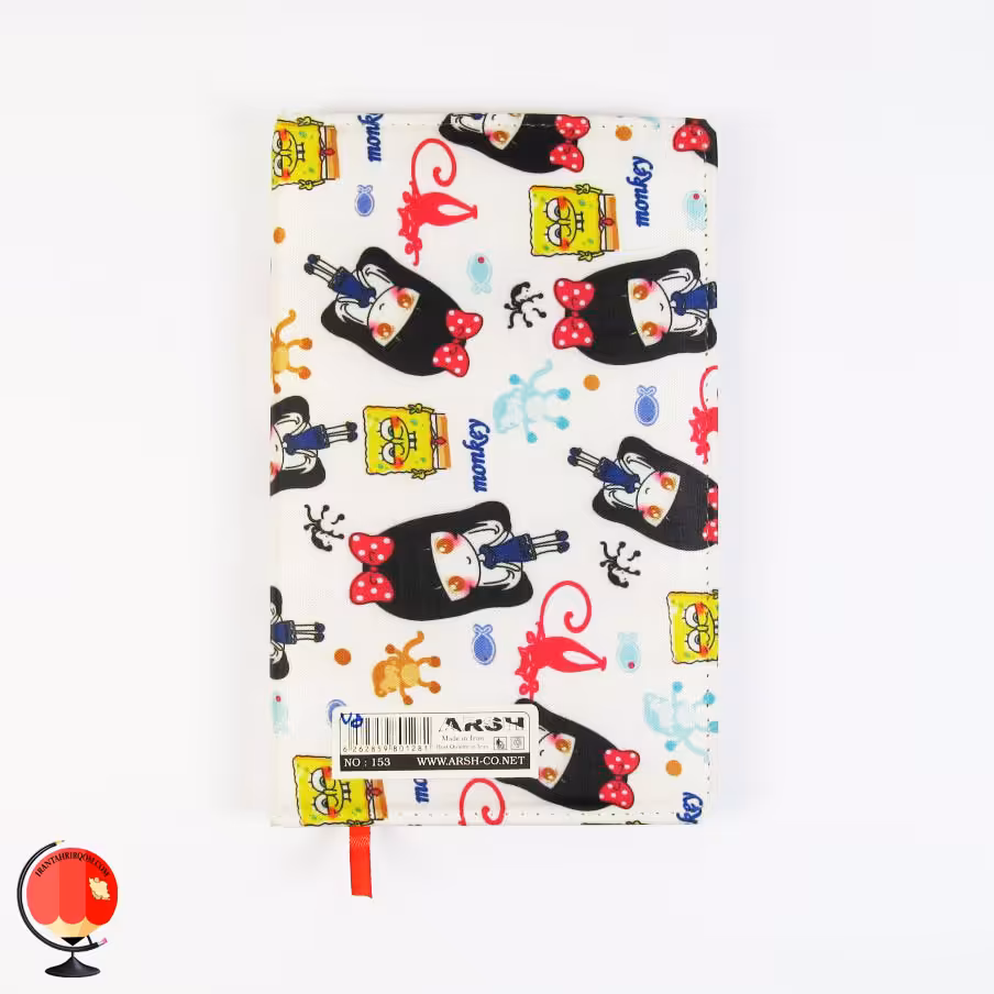 دفتر یادداشت جلد سخت طرح میمون عرش