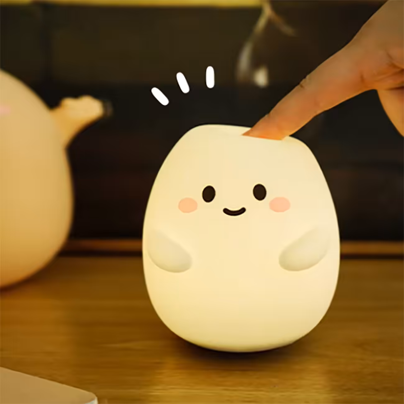 چراغ خواب رومیزی فانتزی سیلیکونی شارژی BWWD-01