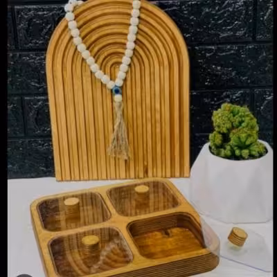 تی باکس 4خونه چوبی